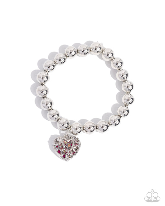 Fleeting Filigree - Pink - Paparazzi Bracelet