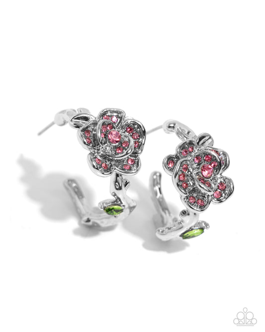Mother ROSE Best - Pink - Paparazzi Earrings