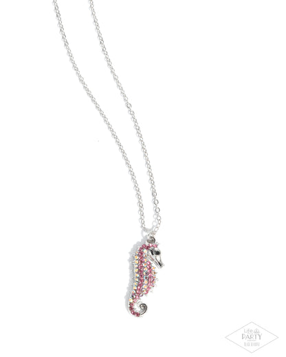 Seahorse Sailor - Pink - Paparazzi Necklace