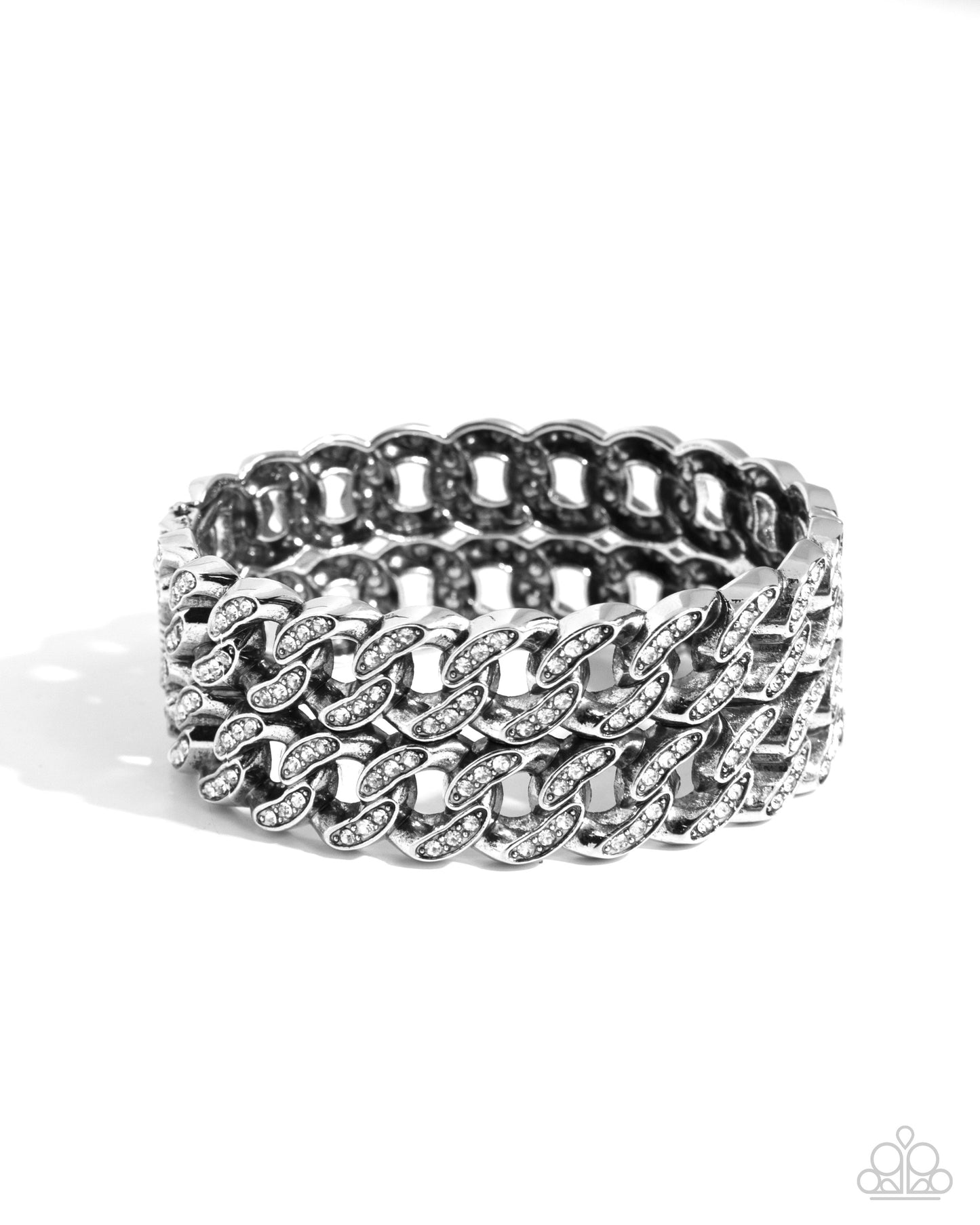 Braided Bandit - White - Paparazzi Bracelet