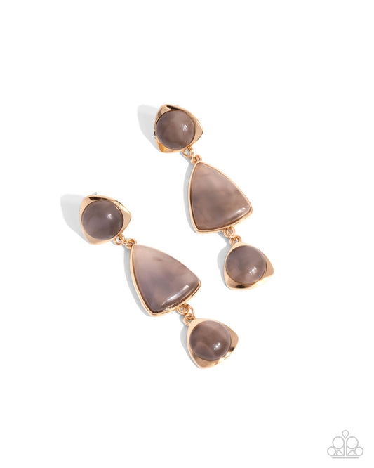 Foreign Exchange - Brown - Paparazzi Earrings