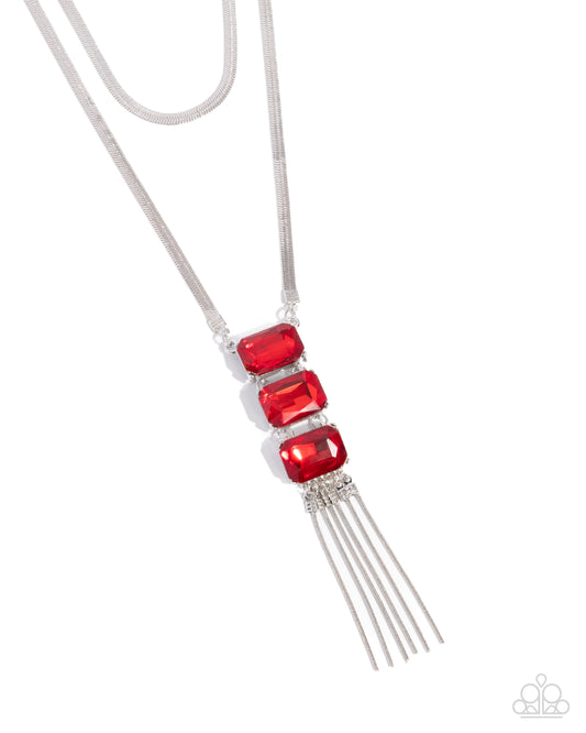 Passionate Pageantry - Red - Paparazzi Necklace