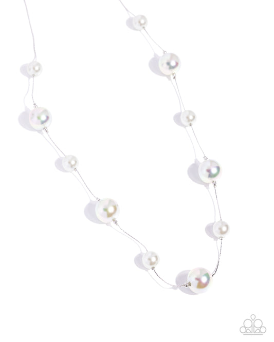 Park Avenue Pearls - Silver - Paparazzi Necklace