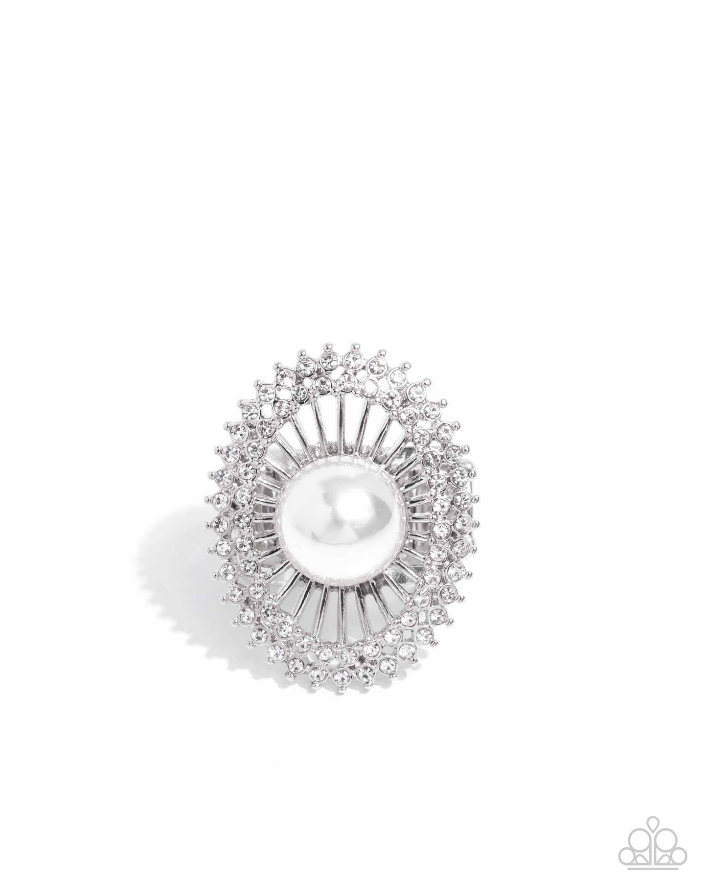 Ornamental Outline - White - Paparazzi Ring