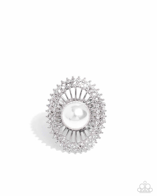 Ornamental Outline - White - Paparazzi Ring