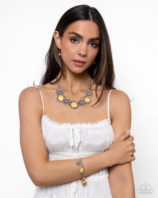 Cowboy Casanova - Yellow and Badlands Beau - Yellow - Paparazzi Bracelet Set