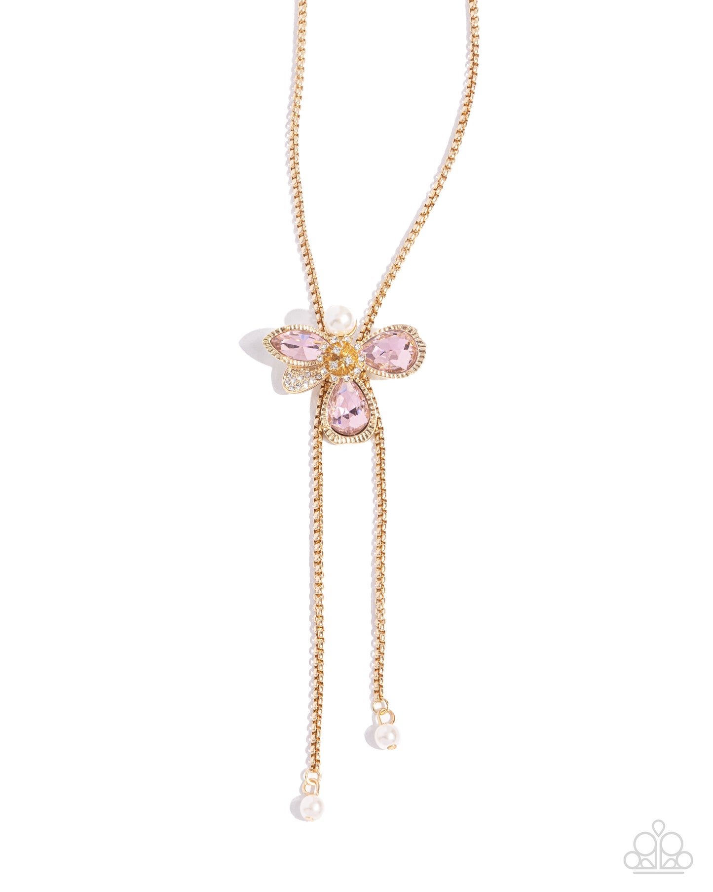 FLORAL Values - Pink and FLORAL Excellence - Pink - Paparazzi Necklace and Ring Set