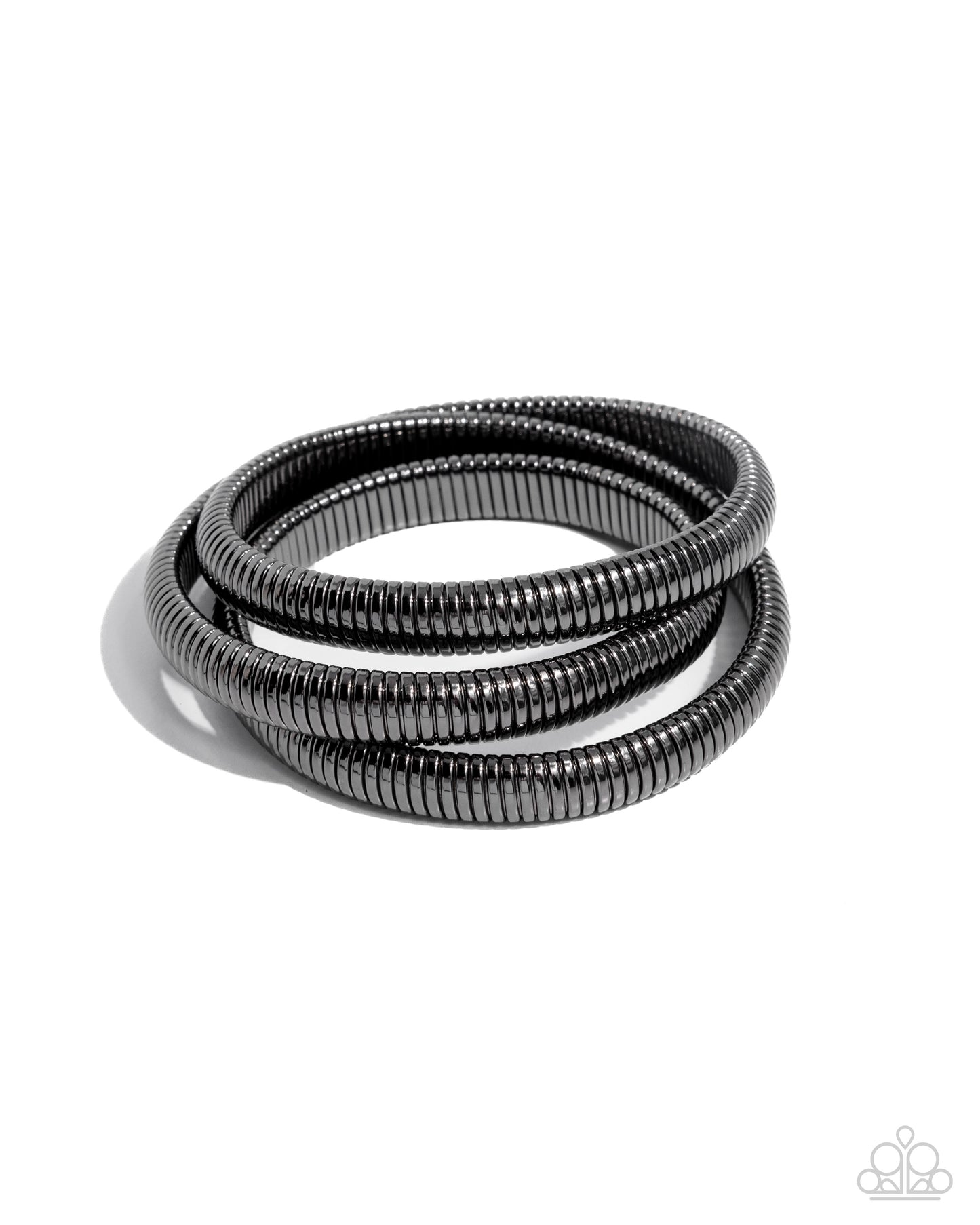 Charismatic Coils - Black - Paparazzi Bracelet