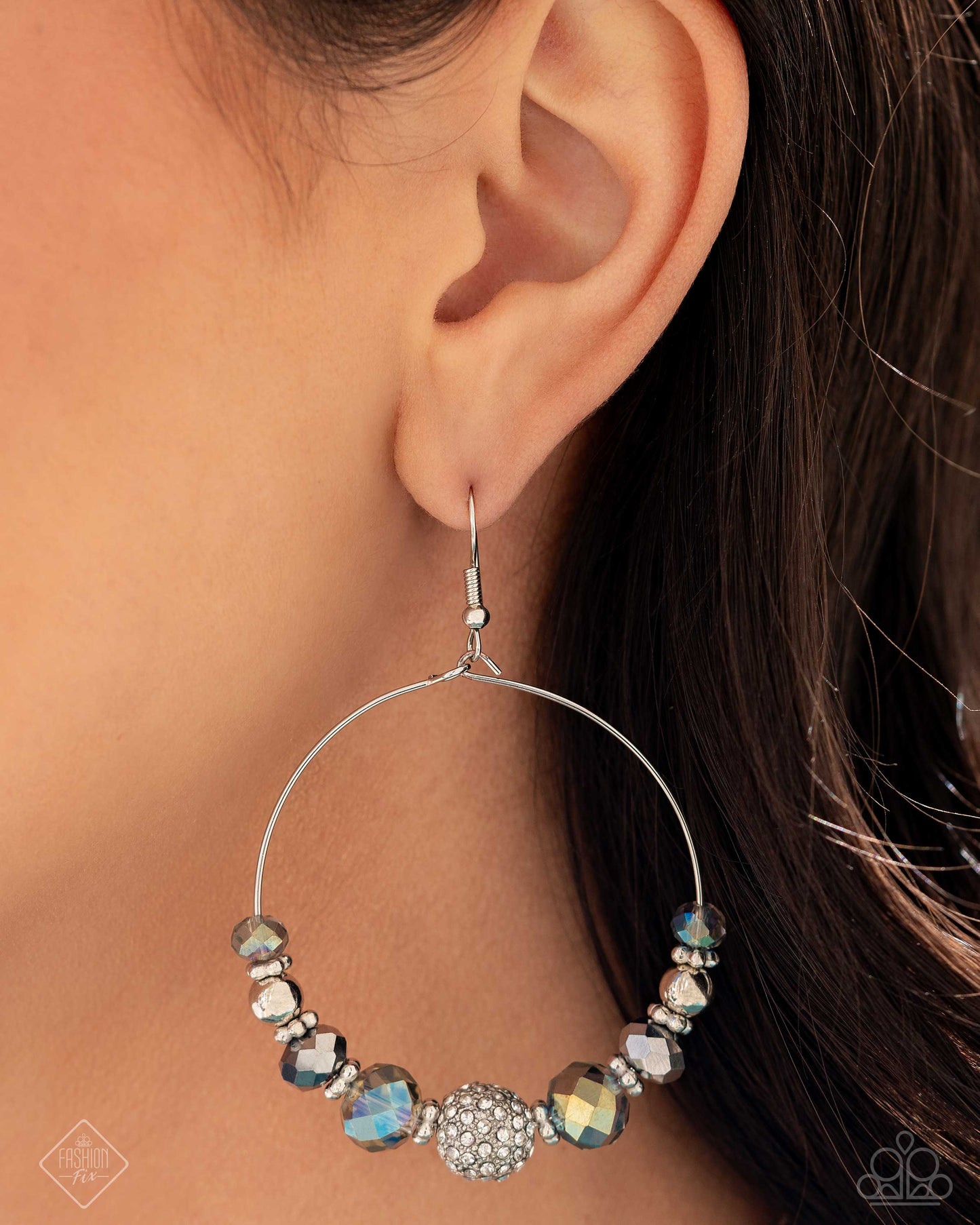 Ignited Intent - Silver - Paparazzi  Earrings - (2024 FF Earrings)