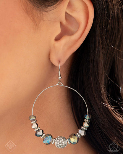 Ignited Intent - Silver - Paparazzi  Earrings - (2024 FF Earrings)