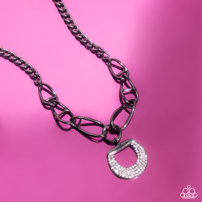 Linked Leader - Black - Paparazzi Necklace