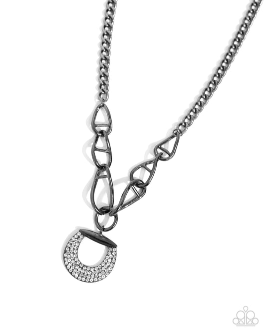Linked Leader - Black - Paparazzi Necklace