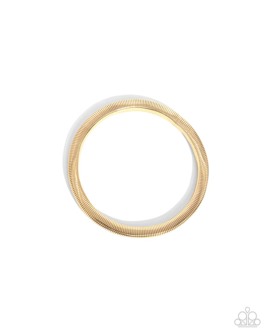 Stubborn Simplicity - Gold - Paparazzi Necklace