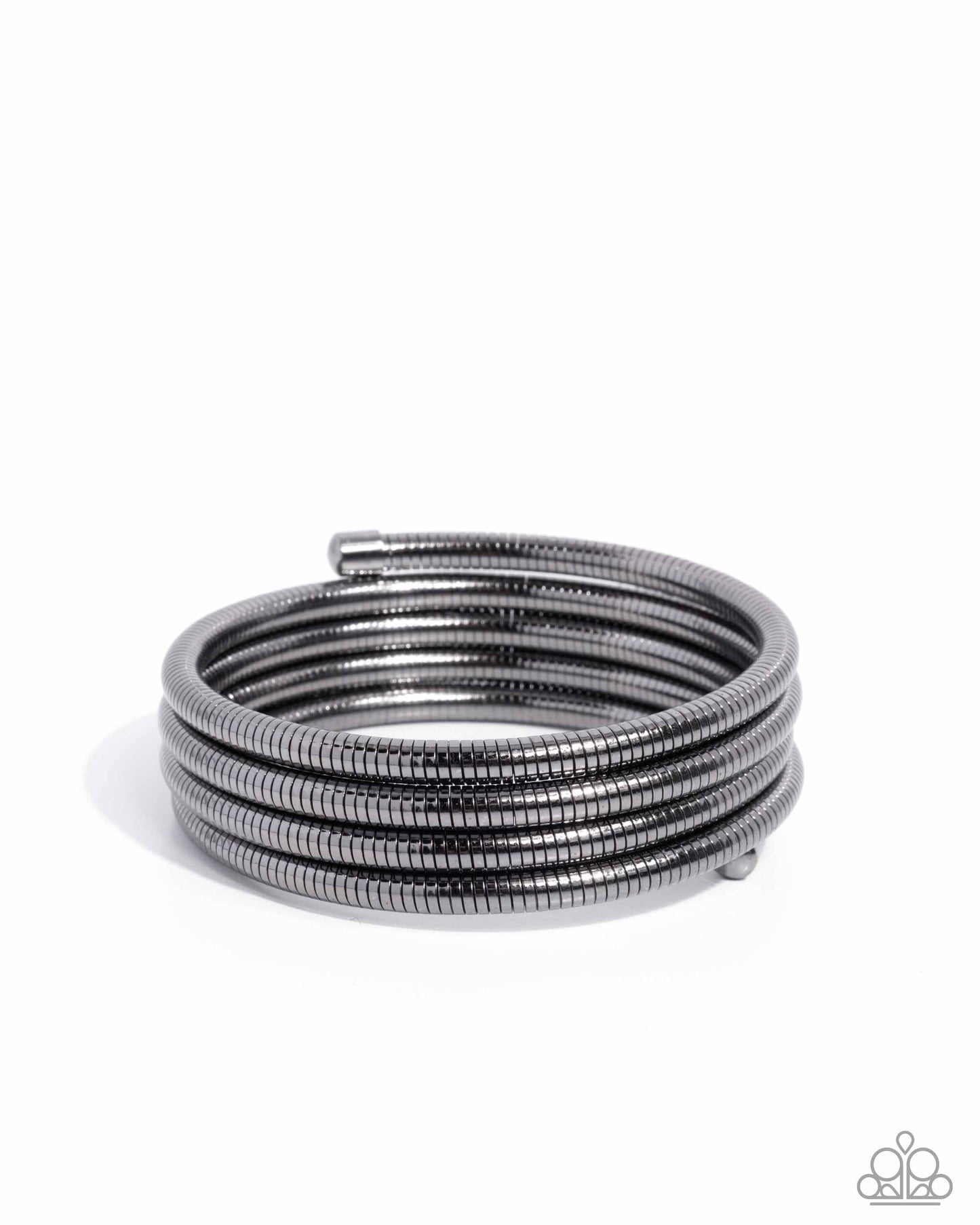 Coiled Command - Black - Paparazzi Bracelet