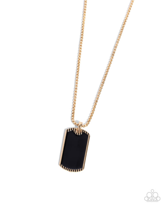 Admirable Alignment - Gold - Paparazzi Necklace