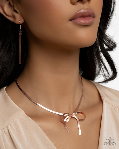 Ladylike Legato - Copper - Paparazzi Necklace