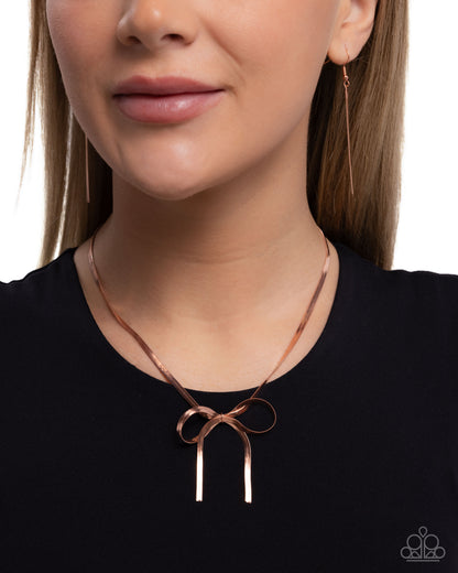 Ladylike Legato - Copper - Paparazzi Necklace