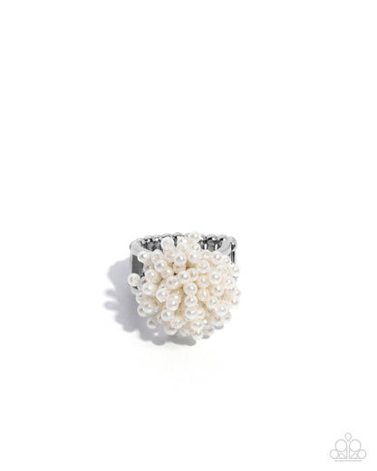 Never Ending Style - White - Paparazzi Ring