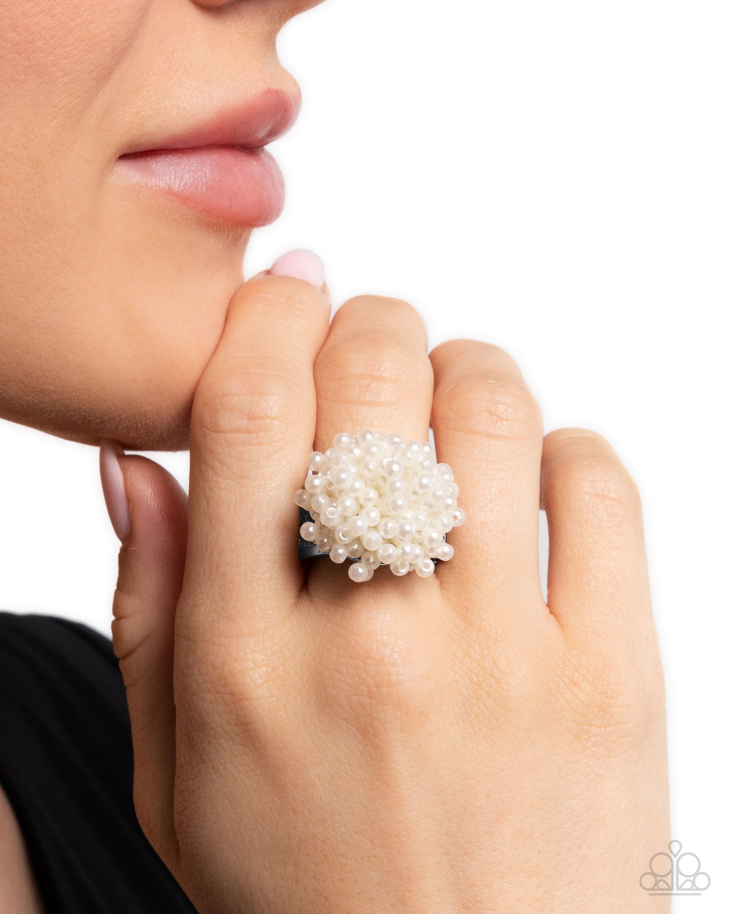 Never Ending Style - White - Paparazzi Ring