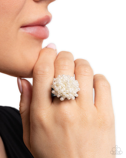 Never Ending Style - White - Paparazzi Ring