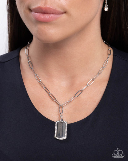 Simple Street - White - Paparazzi Necklace