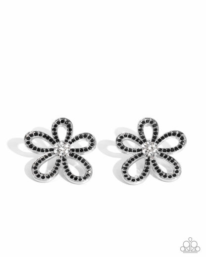 Blooming Belle - Black - Paparazzi Earrings