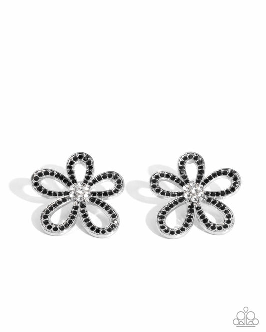 Blooming Belle - Black - Paparazzi Earrings