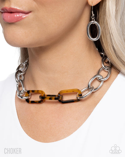 Uniquely Upmarket - Brown - Paparazzi Choker Necklace
