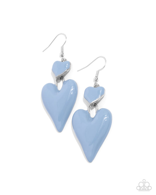 Colorful Chemistry - Blue - Paparazzi Earrings