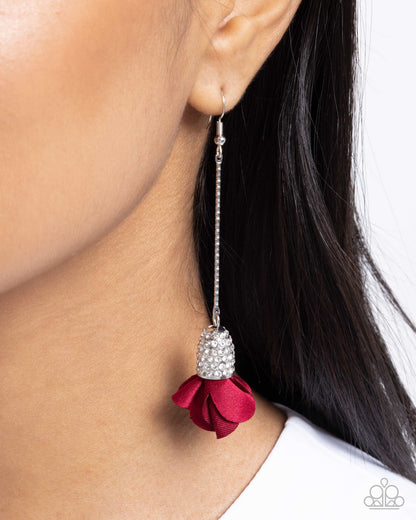 Drop Dead Dazzle - Red - Paparazzi Earrings