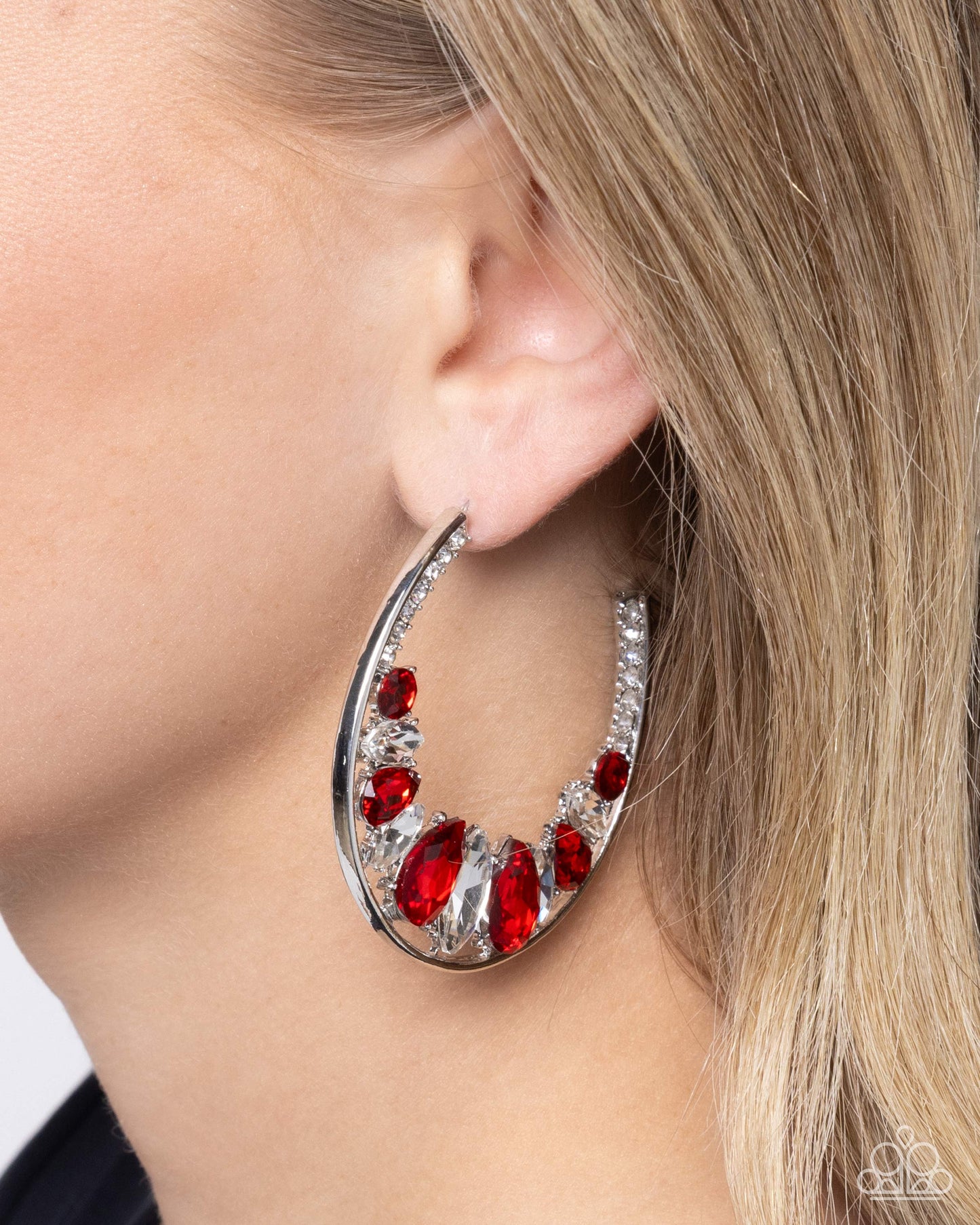 Refined Rewind - Red - Paparazzi Earrings