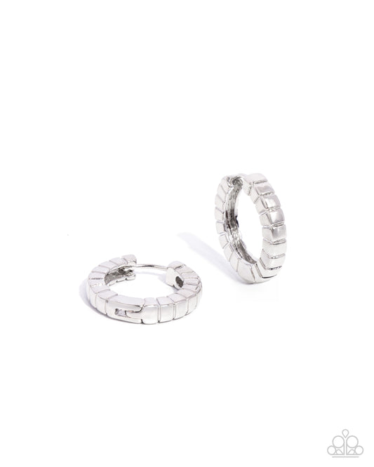 Seamless Style - Silver - Paparazzi Earrings
