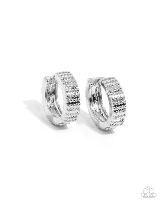 Join The Fun! - Silver - Paparazzi Hoop Earrings