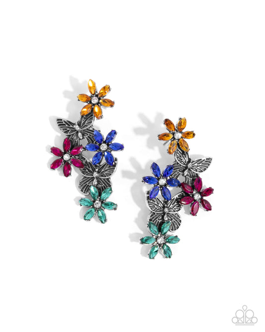 Aerial Award - Multi - Paparazzi Earrings