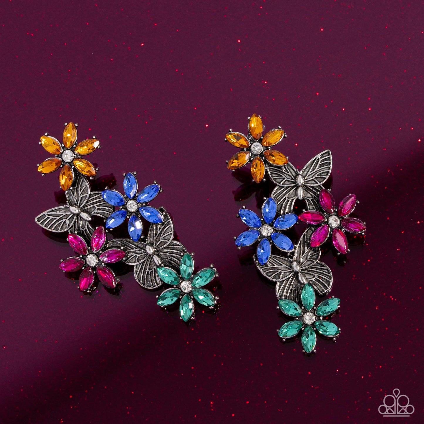 Aerial Award - Multi - Paparazzi Earrings