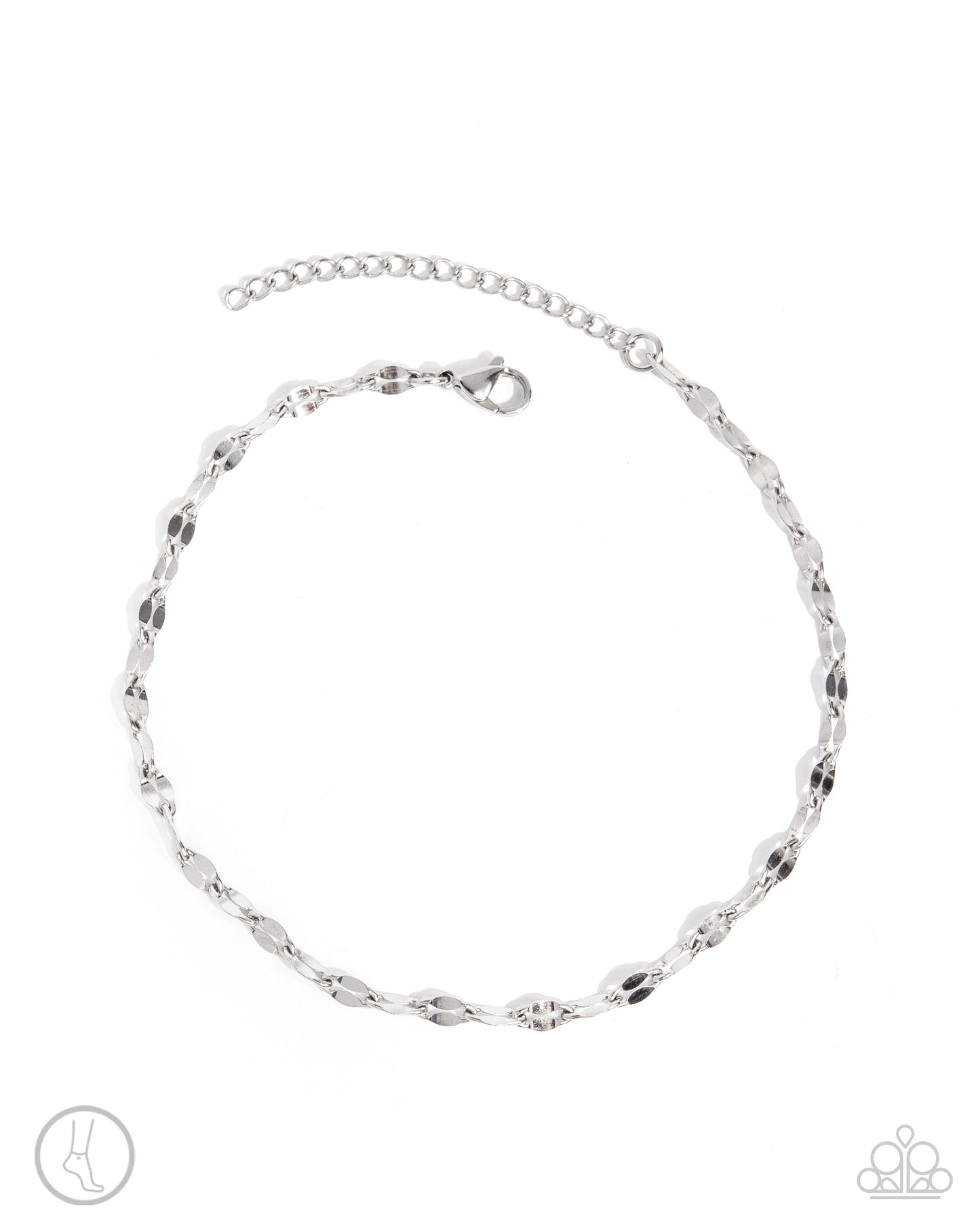 Relaxed Radiance - Silver - Paparazzi Anklet