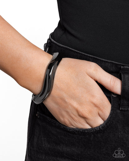 Abstract Audience - Black - Paparazzi Bracelet