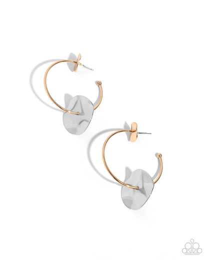 Textured Trouble - Multi - Paparazzi Earrings