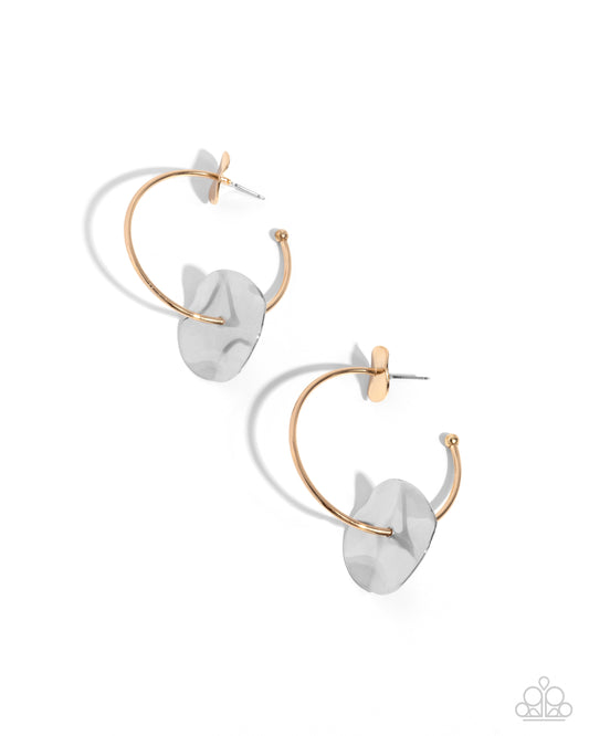 Textured Trouble - Multi - Paparazzi Earrings