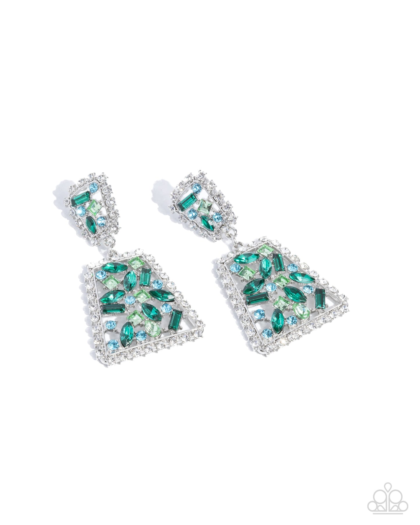 Significant Shimmer - Green - Paparazzi Bracelet and Glistening Gala - Green - Paparazzi Earrings
