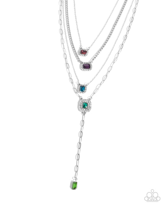 Dazzle and Stretch - Multi - Paparazzi Necklace