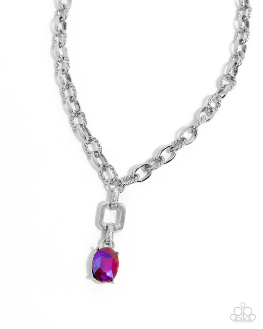 Refulgent Recognition - Pink - Paparazzi Necklace
