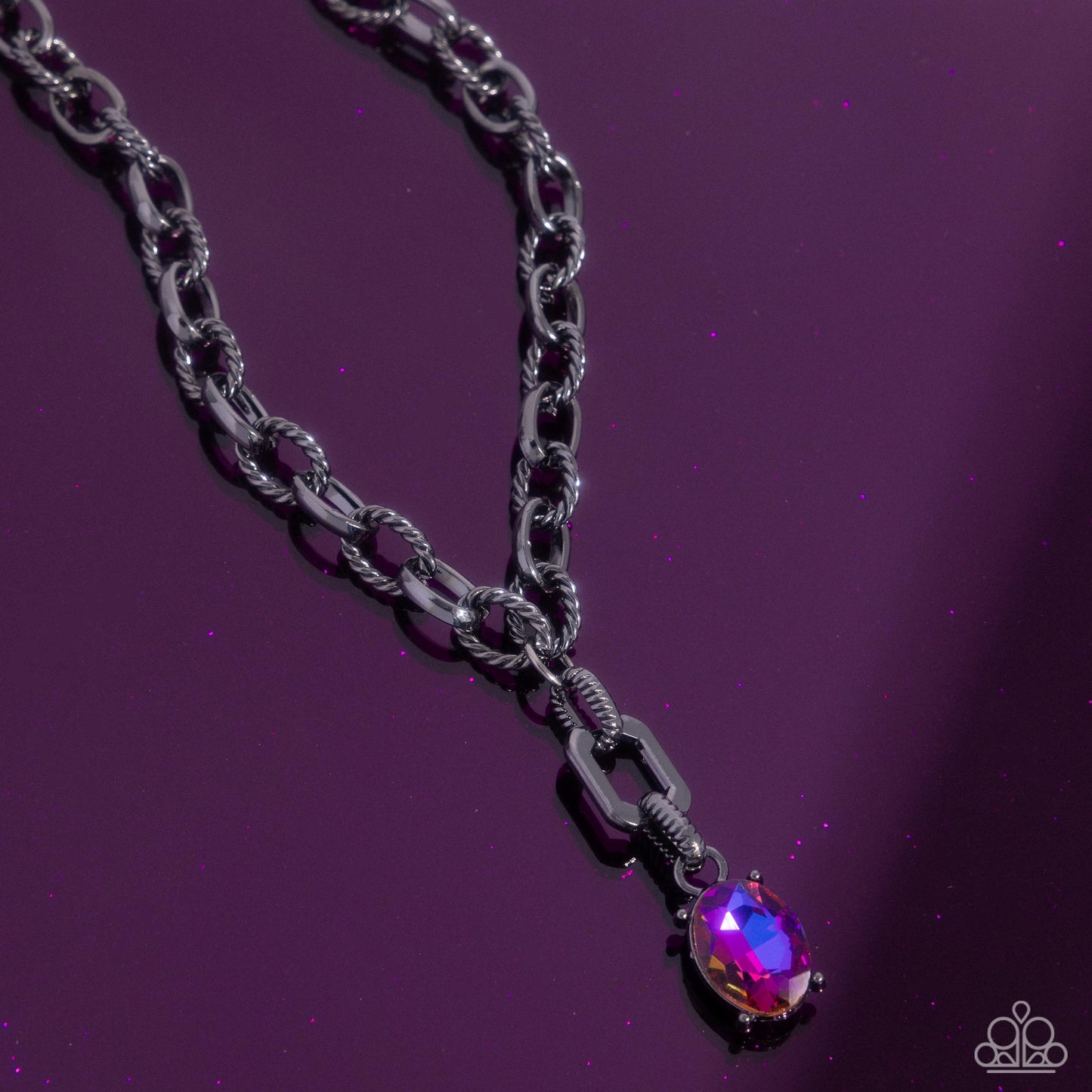 Refulgent Recognition - Purple - Paparazzi Necklace