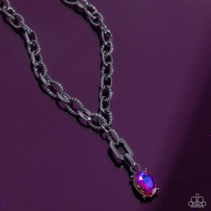 Refulgent Recognition - Purple - Paparazzi Necklace