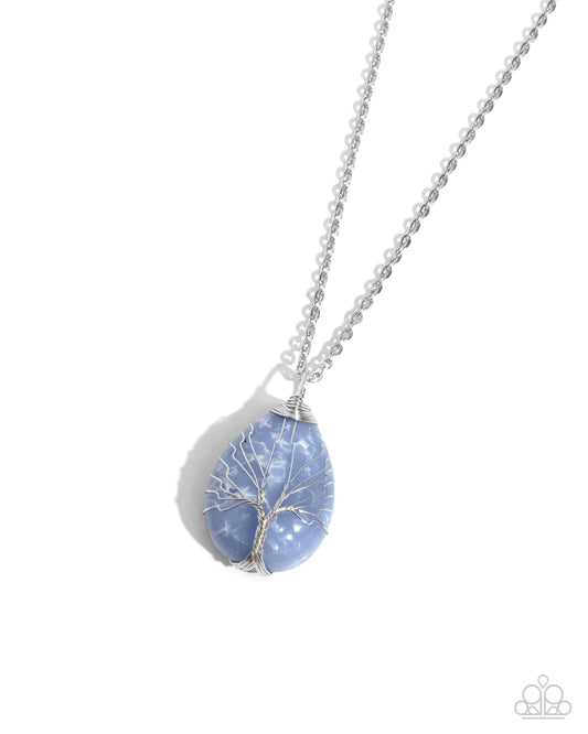 Stony Status - Blue - Paparazzi Necklace