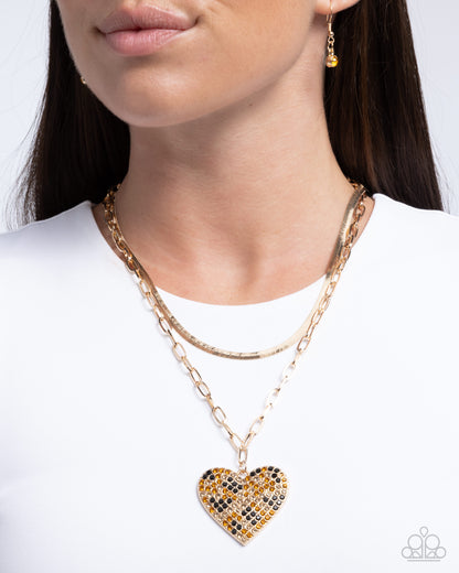 Cheetah Class - Brown - Paparazzi Necklace