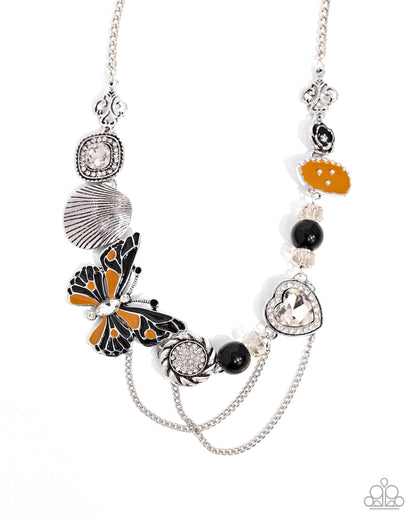 Whimsical Whisper - Black - Paparazzi Necklace