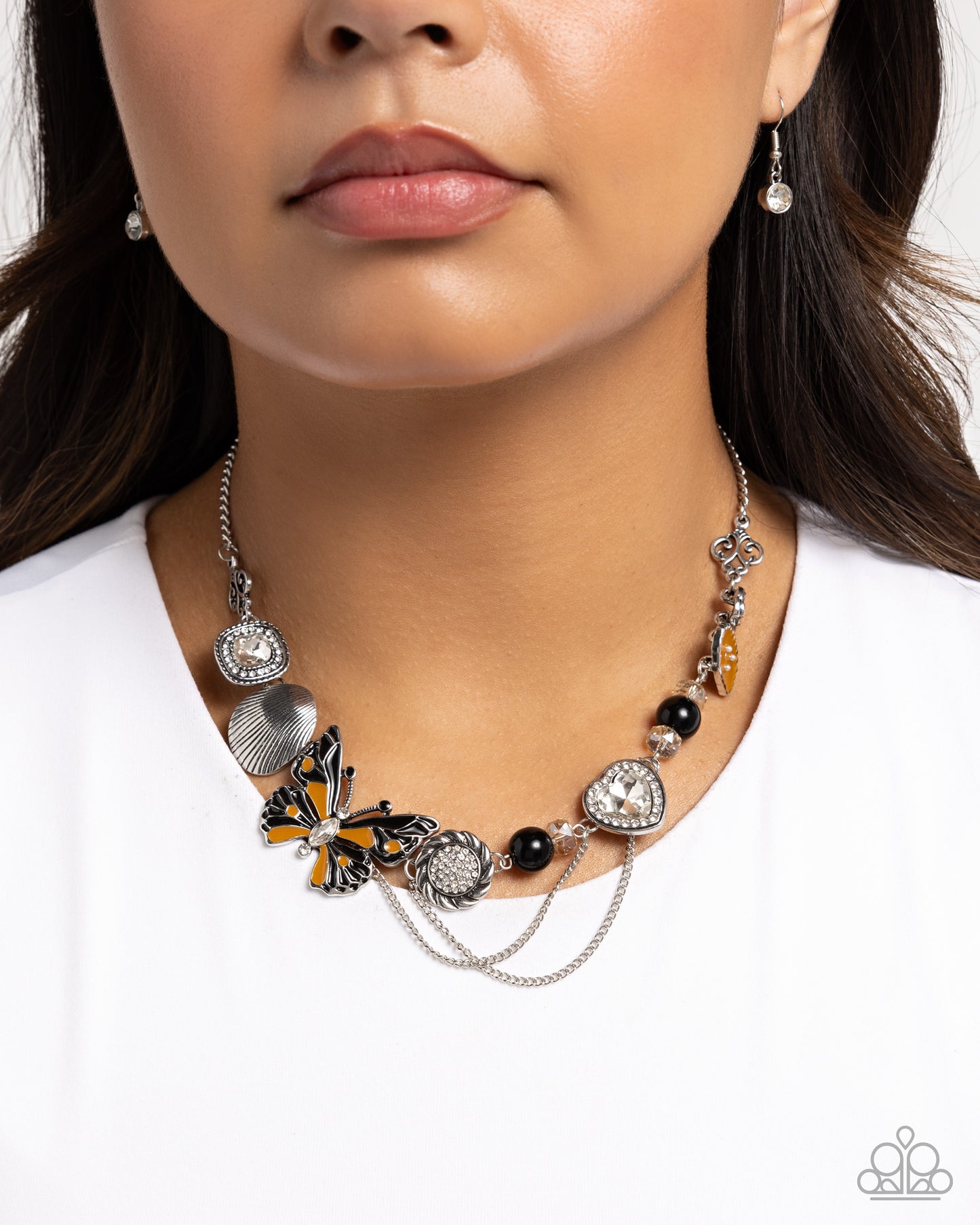 Whimsical Whisper - Black - Paparazzi Necklace
