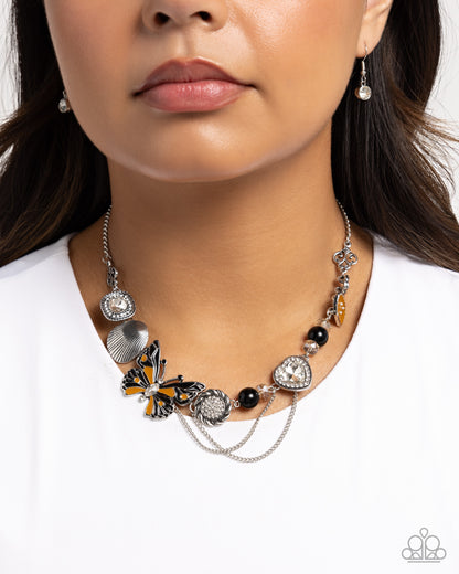 Whimsical Whisper - Black - Paparazzi Necklace