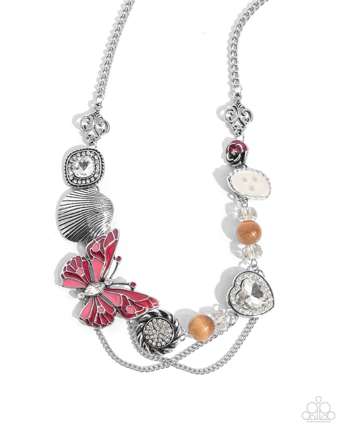 Whimsical Whisper - Red - Paparazzi Necklace